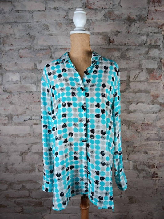 Multiples - Women's Dotted Hi-lo Top