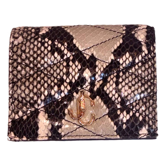 Jimmy Choo - Women's Farone Animal Print Leather Card Case Wallet