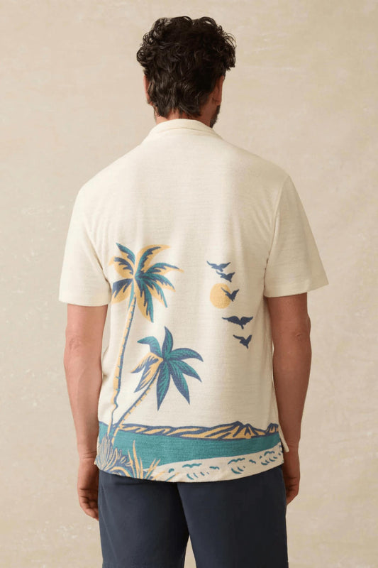 Faherty - Short-sleeve Cabana Towel Terry Shirt