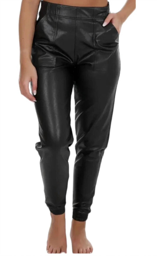 Spanx - Faux Leather Jogger Pants