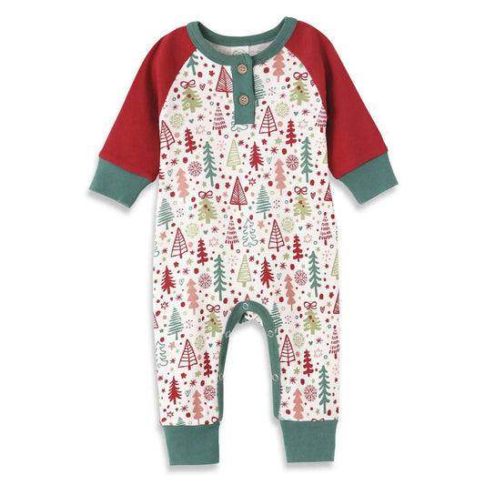 Tesa Babe - Baby Boy Cozy Christmas Long Sleeve Romper