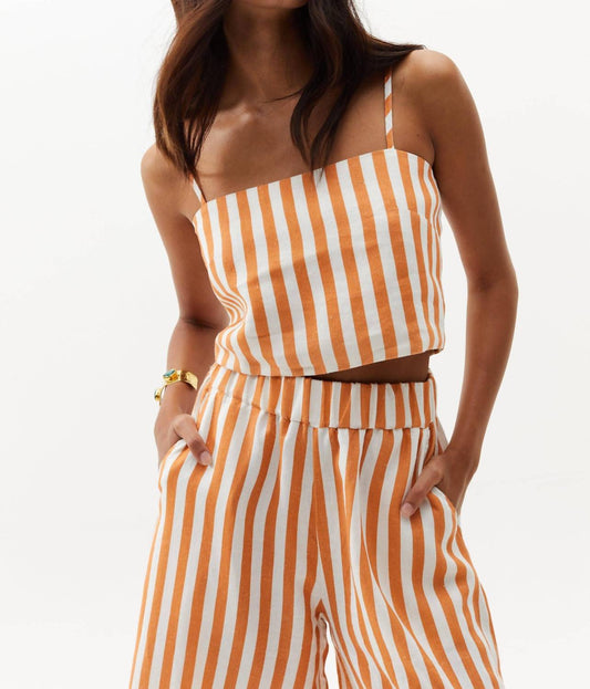 Lanhtropy - Mar Linen Crop Top