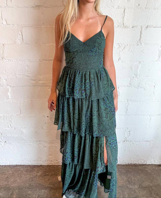 Olivaceous - Glow Maxi Dress