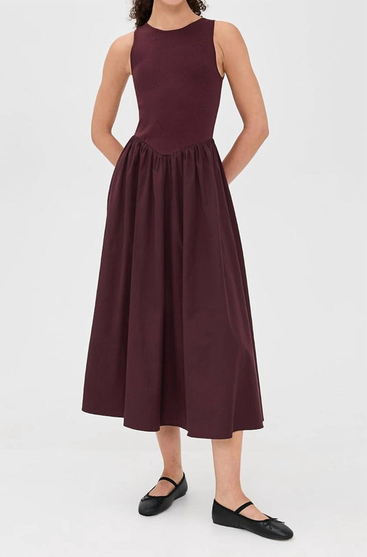 Moon River - Mixed Media Mini Dress