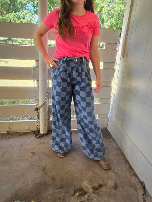 Rock & Roll Denim - Girls Fringe Tee