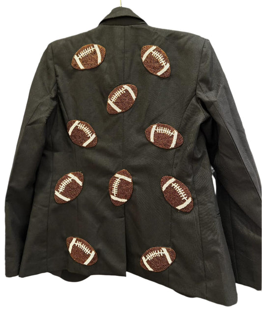 Tiana - Women Custom Blazer With Footballs
