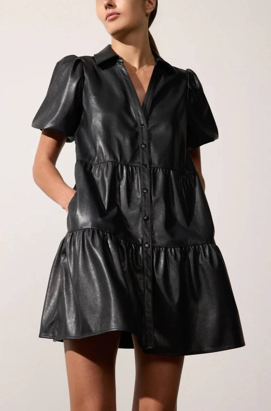 Brochu Walker - Vegan Leather Mini Dress