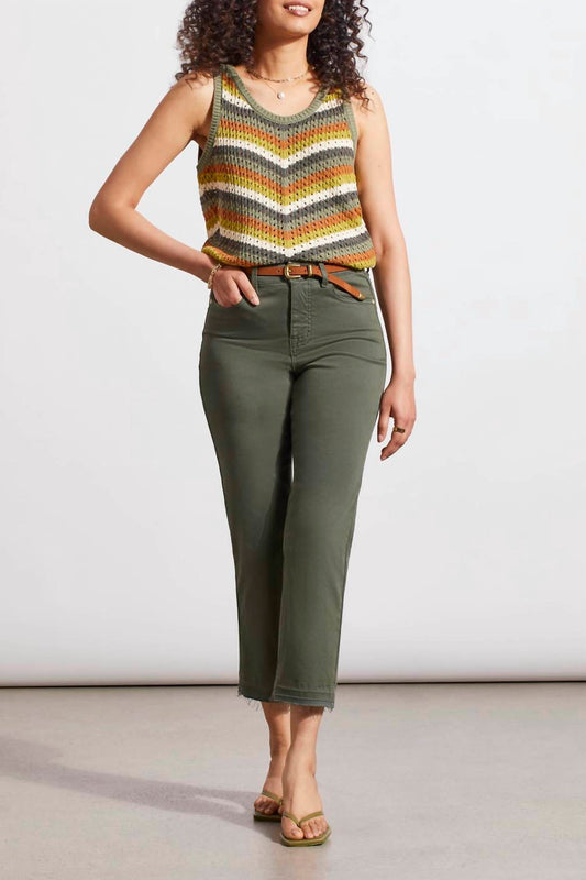 Tribal - Sophia Micro Flare Crop Jean