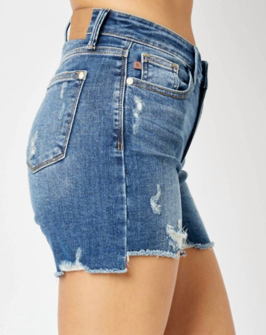 Judy Blue - Mid rise Hi-Lo Shorts