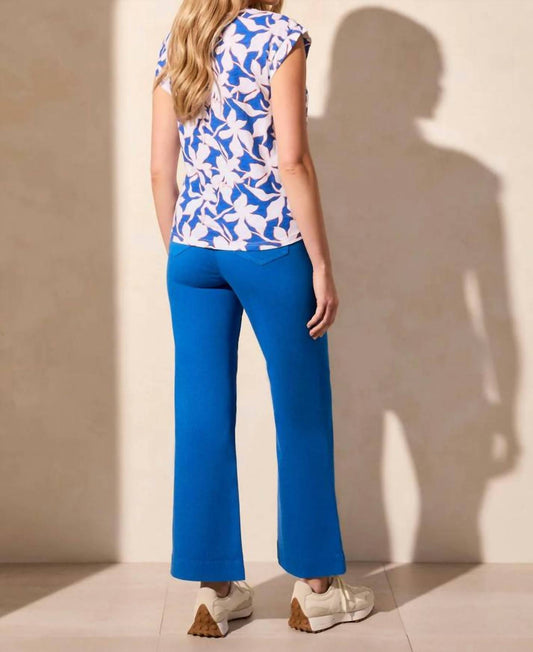 Tribal - Printed Sleeveless V-Neck Top