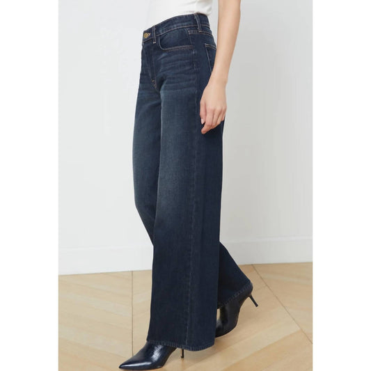 L'Agence - Alicent High-rise Wide-leg Jeans