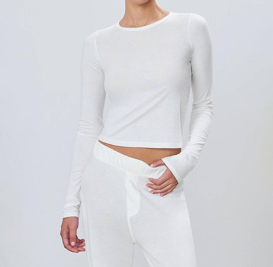 Eterne - Fitted Crewneck Long Sleeve T-shirt