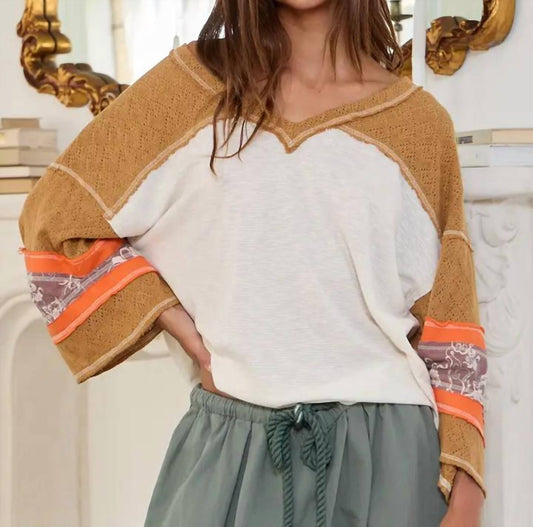 Bucketlist - Bell Sleeve V-neck Top