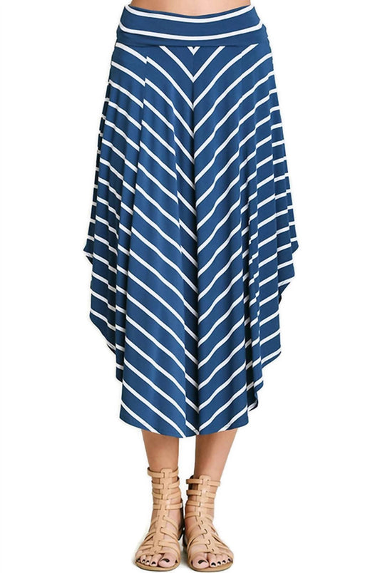 Umgee - Bohemian Striped Midi Skirt