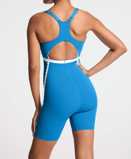 Bandier - V-neck Plunge Contrast Short Catsuit