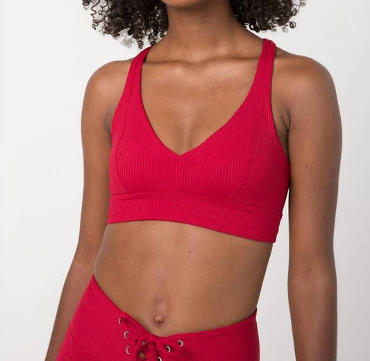Year Of Ours - Veronica V Ribbed Sports Bra