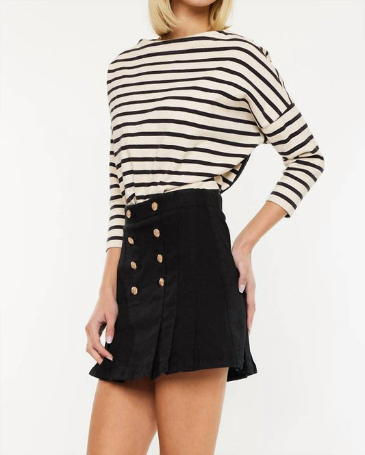 Kancan - Irene High Rise Pleated Mini Skort