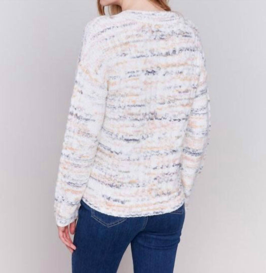 Charlie B - Chunky Marl Cable Knit Sweater