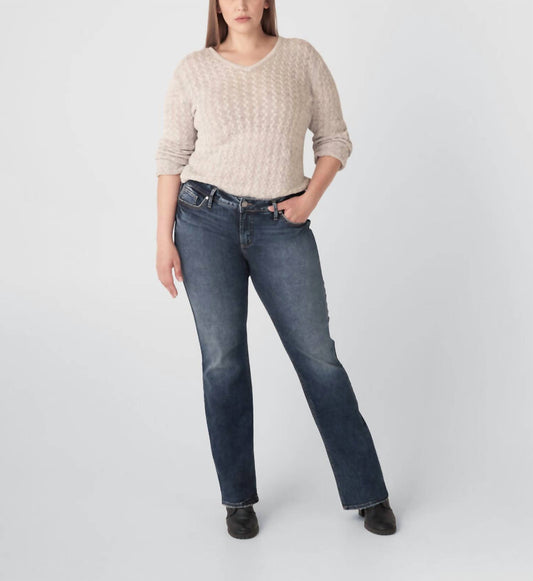 Silver Jeans Co - Elyse Mid Rise Curvy Fit Jeans - Plus