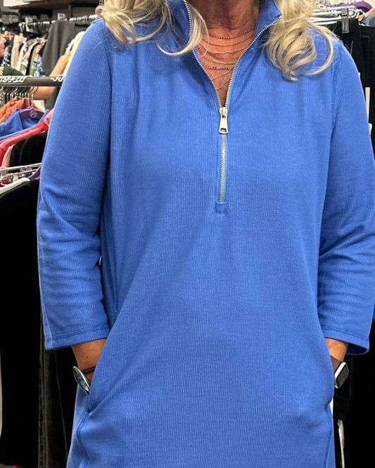 Lulu-B - Women's Half Zip Dress