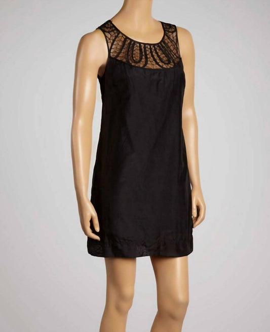Aryeh - Women's Embroidered Yoke Mini Dress