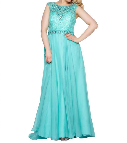 Mac Duggal - Chiffon A-line Gown - Plus