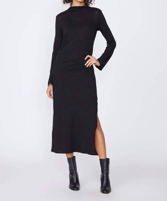 Stateside - Women's Highneck Side Ruched Dress