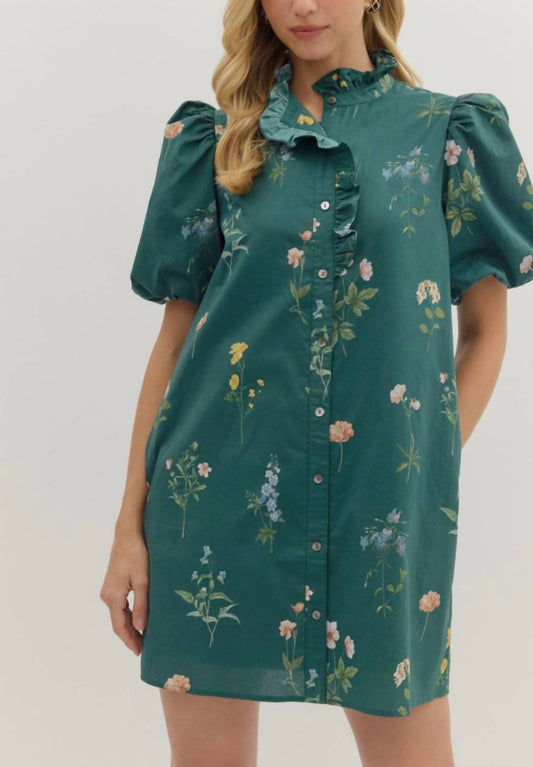 Entro - Floral Print Mini Dress