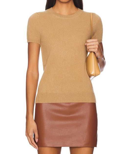Enza Costa - CASHMERE SHORT SLEEVES CREW TOP