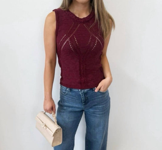 Bishop + Young - Muse Pointelle Knit Tank Top