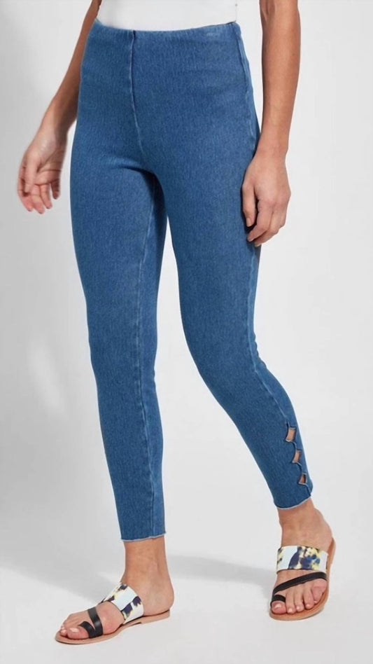 Lysse - Side Scallop Ankle Crop Leggings