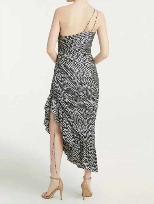 Cinq A Sept - Christel One Shoulder Asymmetric Midi Dress