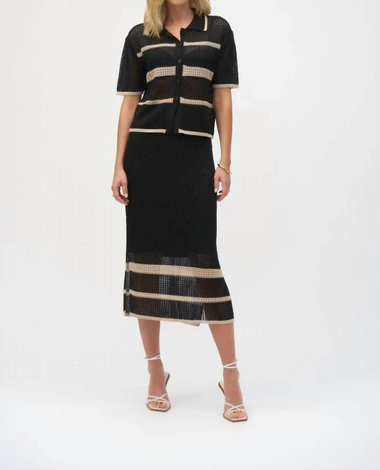 Joseph Ribkoff - Sweater Knit top and skirt