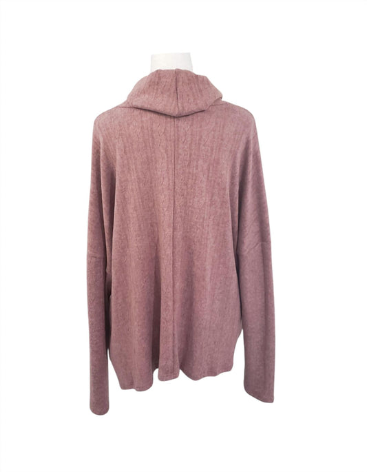 Pixi + Ivy - Women's Cowl Turtleneck Sweater