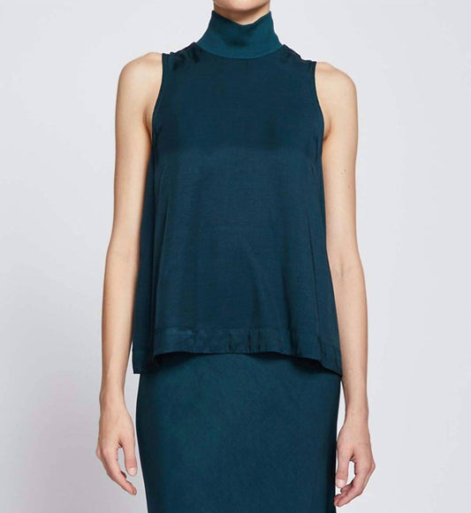 Stateside - Satin Mock Neck Tank Top