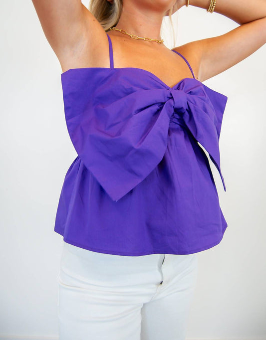 Timing - Front Bow Coquette Top