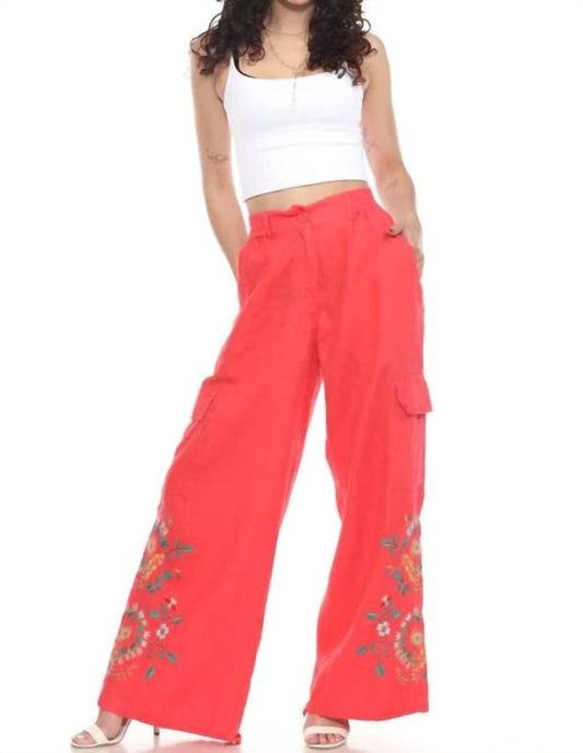 Johnny Was - DRAWSTRING HEM CARGO PANT MARISOL