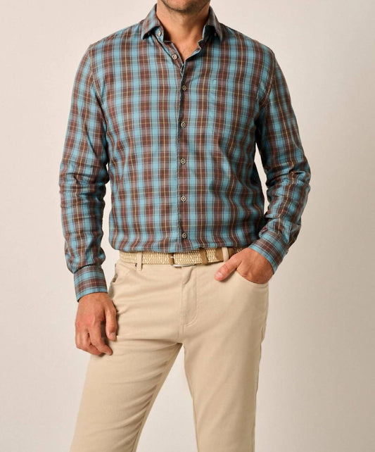 Johnnie-O - Tucked Cotton Blend Button Up Shirt