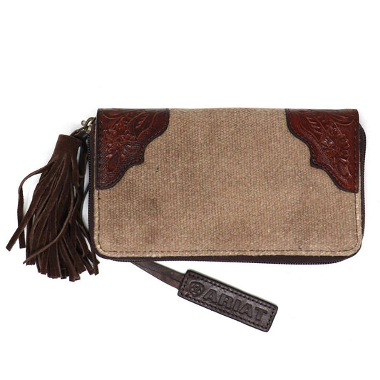 M.A.B.E. - Women's Audrey Embroidered Clutch Wallet