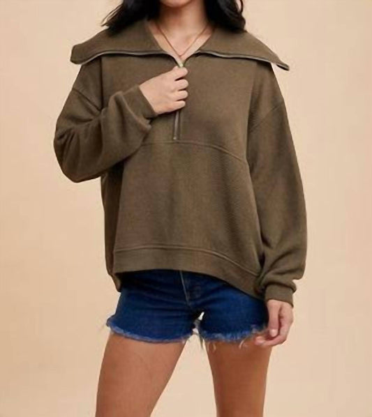 In-Loom - Anaya Half Zip Sweater