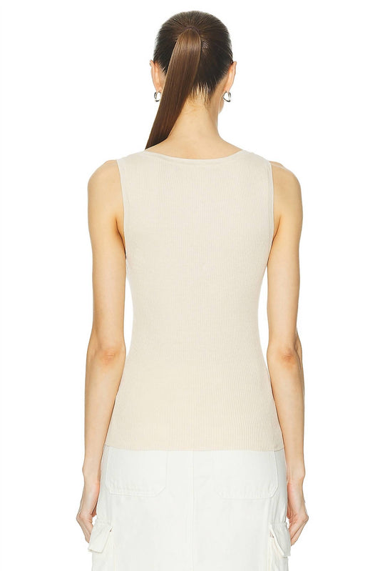 Enza Costa - Linen Knit Scoop Tank Top