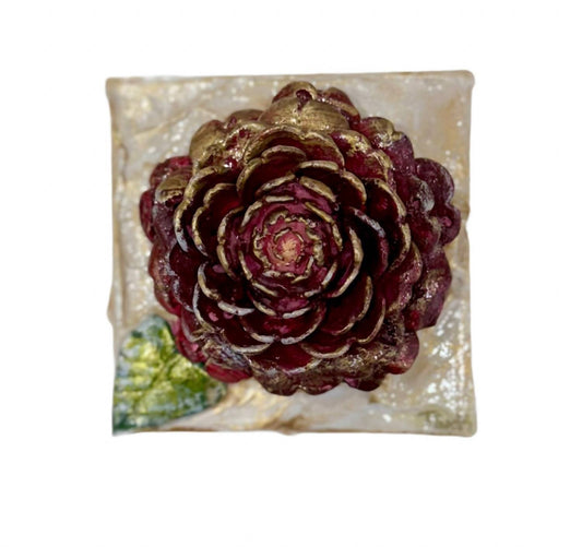 Tamscott Art - Clay Camellia Wrapped Canvas