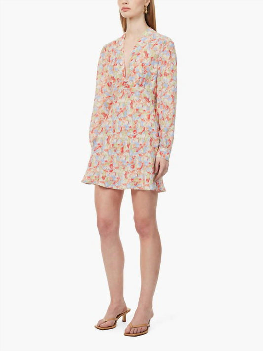 Rixo - Hebe V-neck Floral Mini Dress