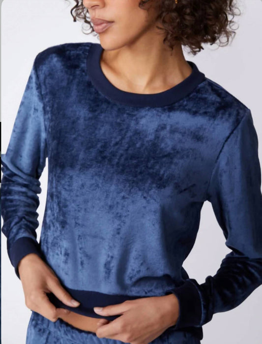 Bamboo Velour Cropped Pullover