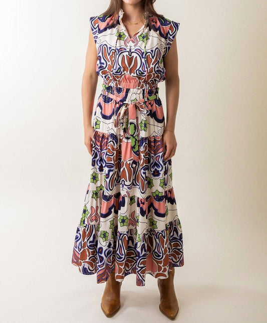 Ciebon - Aliana Engineer Printed Pull Over Top