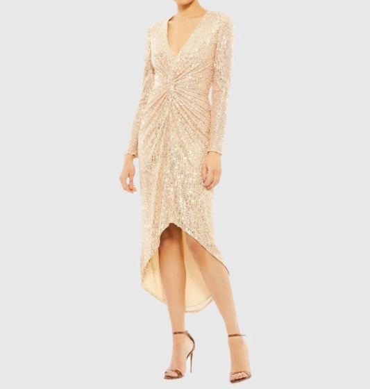Mac Duggal - Midi Sequin Party Dress