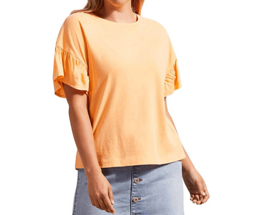 Tribal - Crew Neck Drop Shoulder with Frill Tee