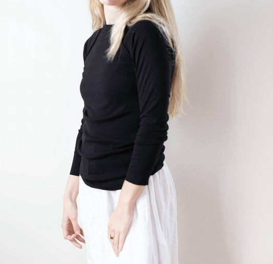 Nsf - Aria Fitted Rib Knit Raglan Crew