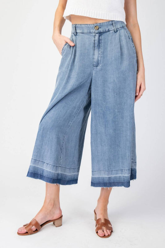 Ee:Some - Way To Wear Wide Leg Capri Pant