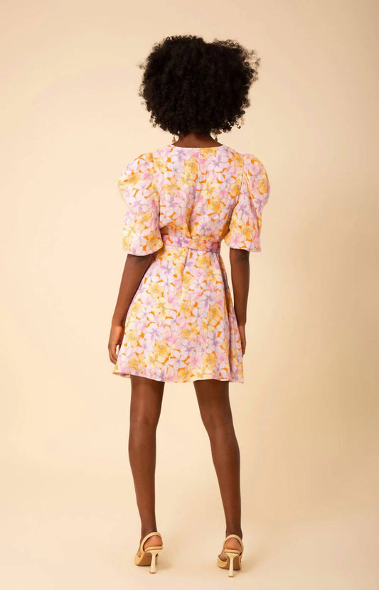 Hale Bob - Arabella Short Sleeve Linen Belted Dress